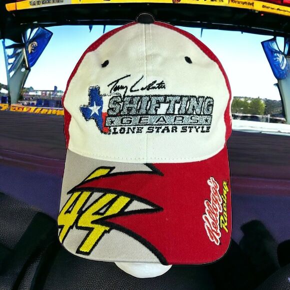 RARE Terry Labonte 44 Kelloggs Racing Hat Snapback Cap Lone Star Shark Tooth VG - Picture 1 of 15